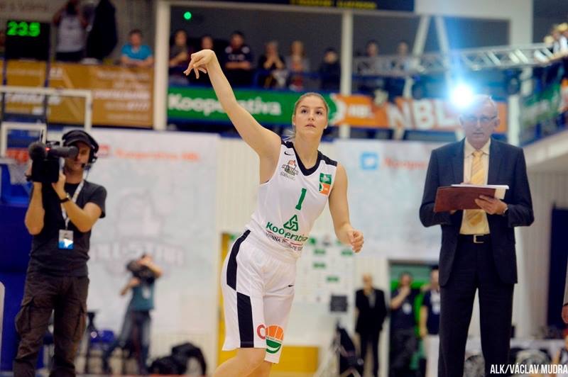 Karolína při soutěži