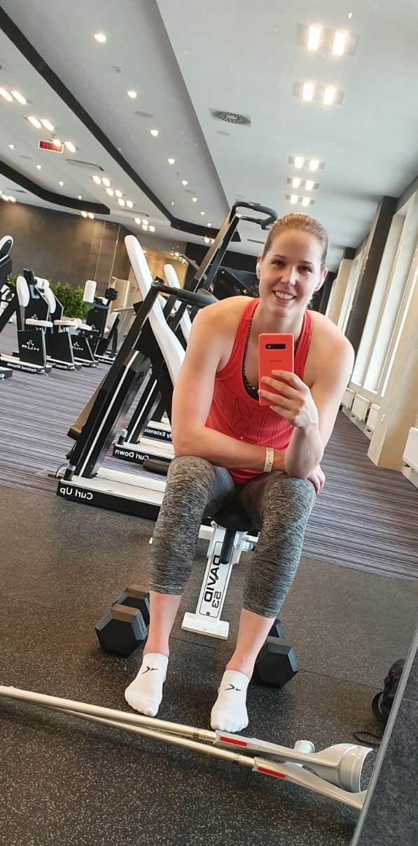 Alena Hanušová trávila svých 14 dní dovolené ve fitku rehabilitační nemocnice Beroun